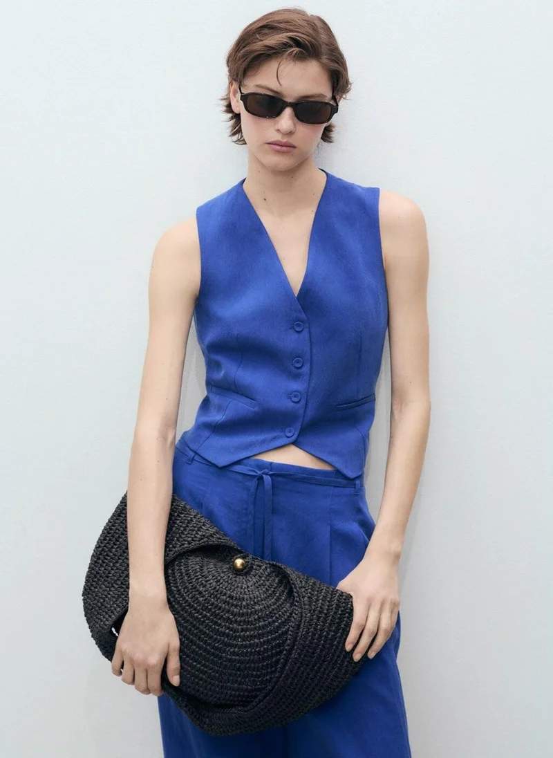 مانجو صدرية بدلة ليوسل مستقيمة